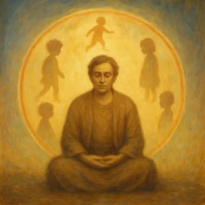 In the stillness of the awakened Self, the many forms of the Inner Child gather — each a facet of our history, imagination and intuition, now reintegrated into consciousness.